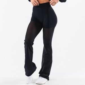 Alphalete Black Mesh Flare Legging